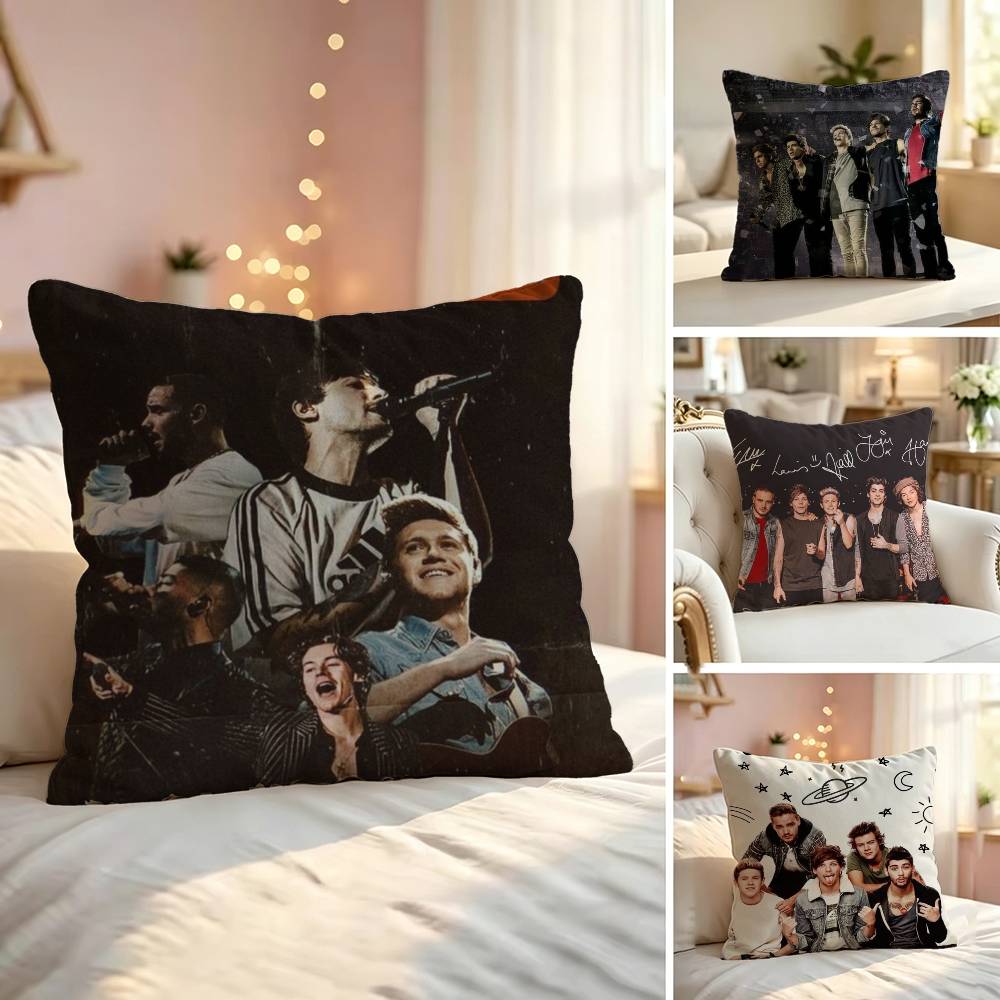 Home Textiles Direct - ปลอกหมอนพิมพ์ลายสองด้าน ลาย O-One D-Direction 1D ทรงสี่เหลี่ยม