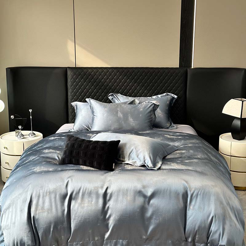 Home Textiles Premium - คุณภาพสูง Jacquard Sateen สานผ้าฝ้าย Silky ชุดเครื่องนอน