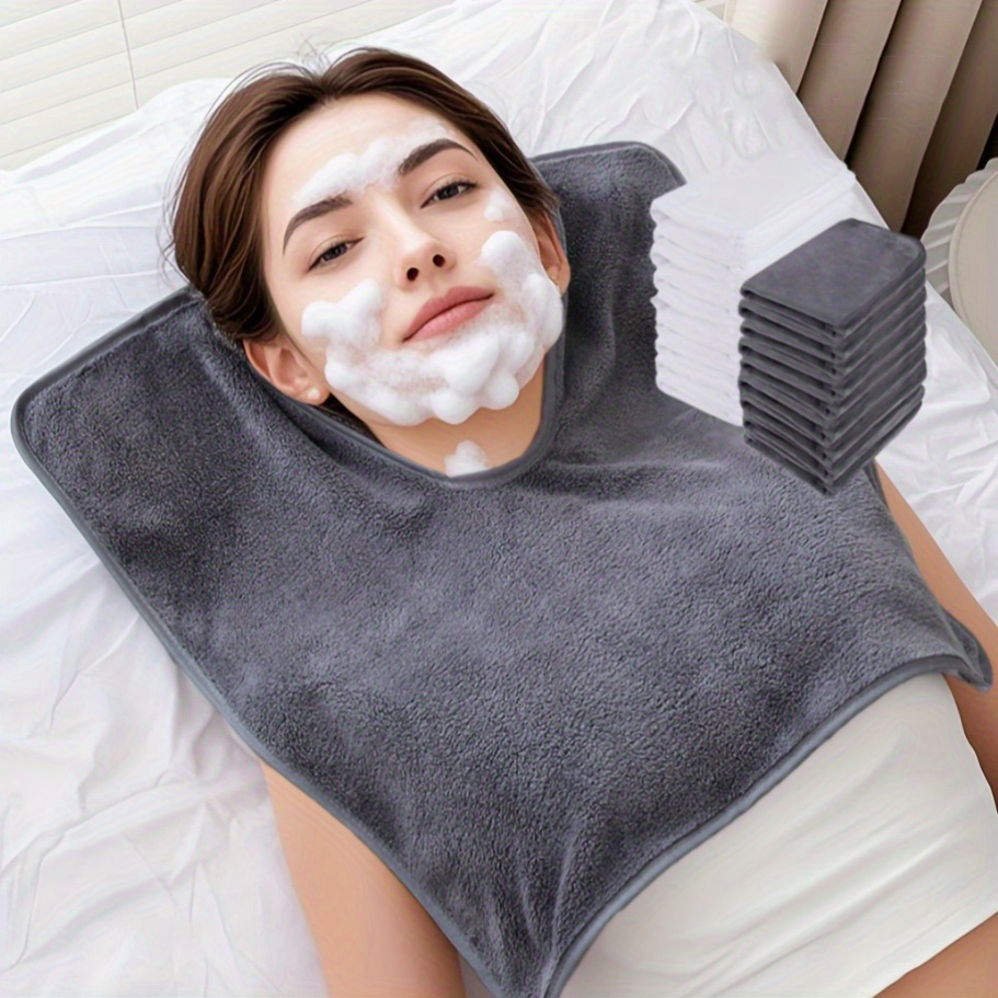 Home Textiles Face Towel - 1/5 ชิ้น ผ้าเช็ดหน้าพิเศษสำหรับช่างเสริมสวย - ผ้าเช็ดหน้ารูปตัว U