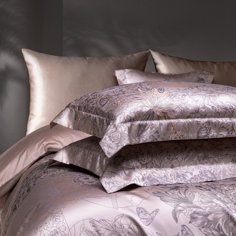 ชุดเครื่องนอน4ชิ้นผ้าแจ็คการ์ด - Home Textiles Premium บทวิจารณ์และราคา