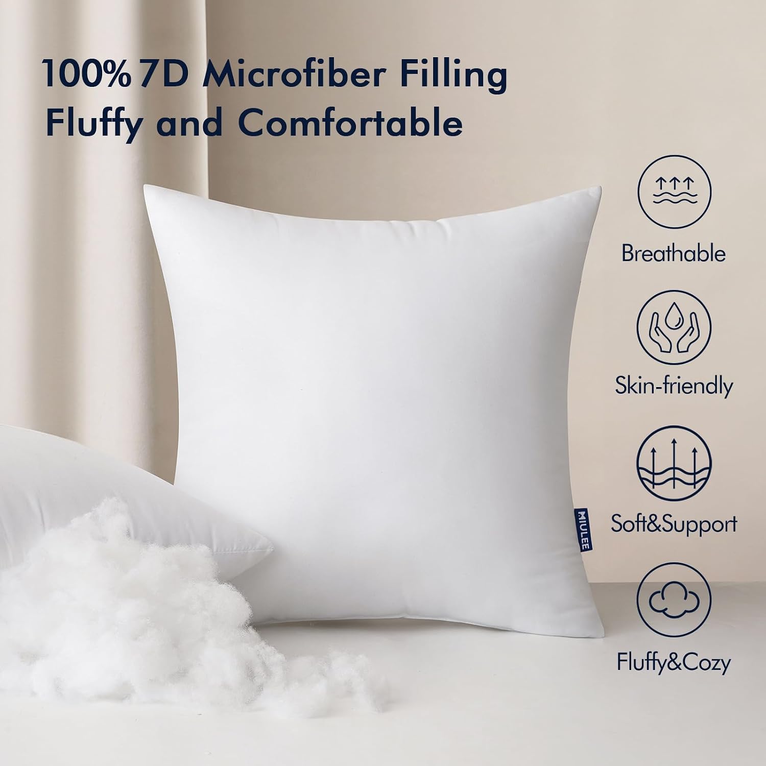 MIULEE ไส้หมอนสำหรับใช้ภายนอกอ - Pillow Insert 18X18 บทวิจารณ์และราคา