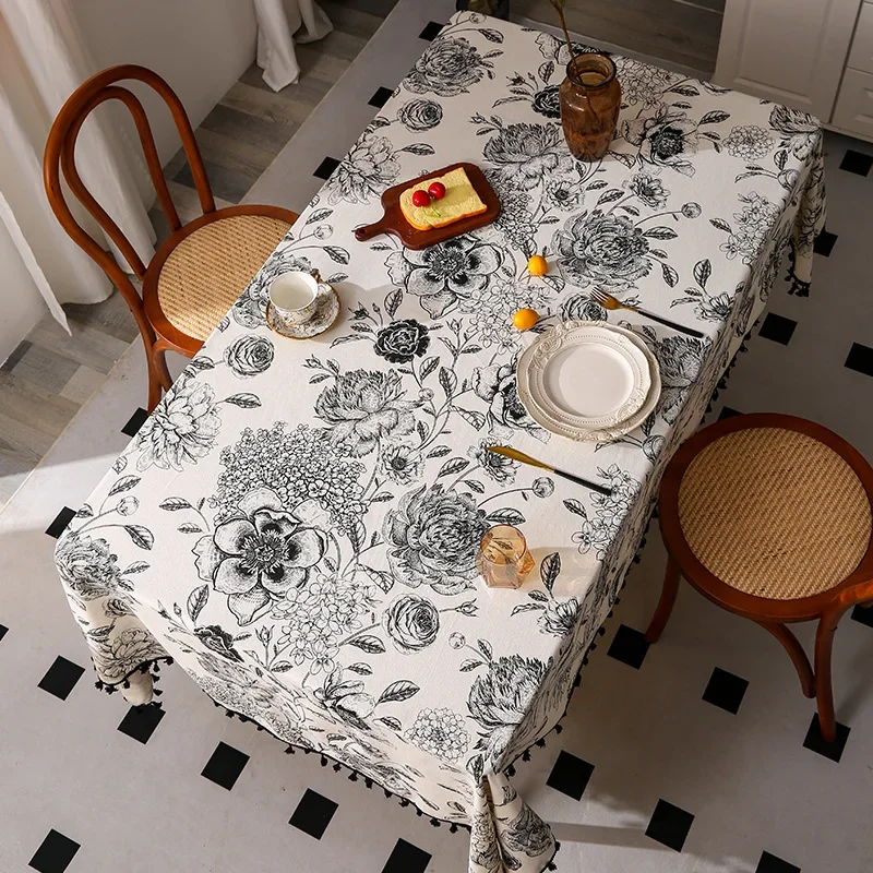 ผ้าปูโต๊ะลายดอกไม้ ขายดี ผ้าลิ - Home Textiles Sale บทวิจารณ์และราคา