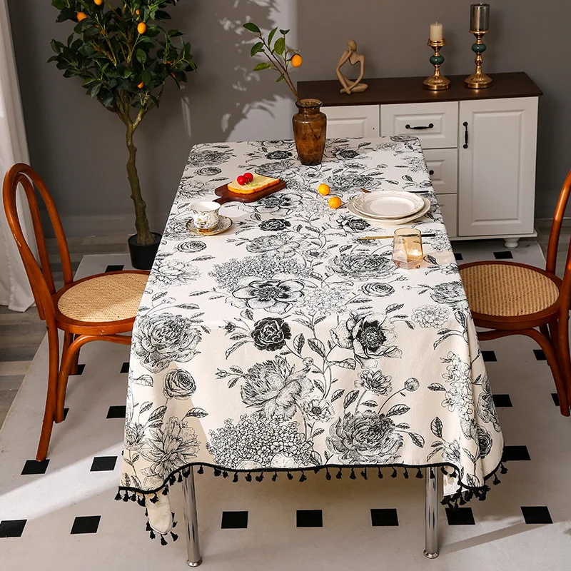 ผ้าปูโต๊ะลายดอกไม้ ขายดี ผ้าลิ - Home Textiles Sale บทวิจารณ์และราคา