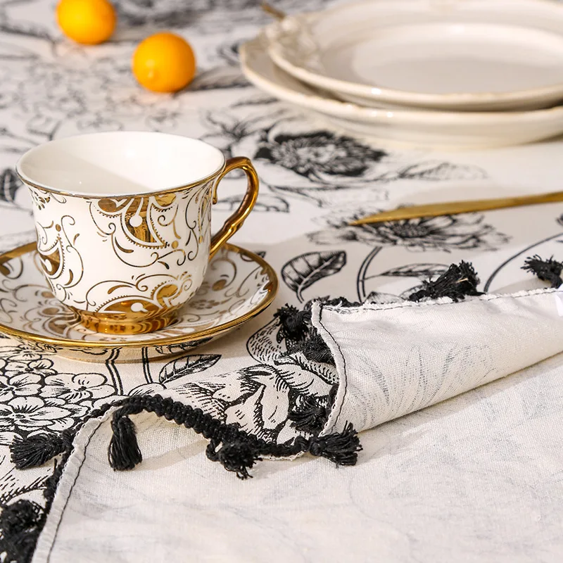 ผ้าปูโต๊ะลายดอกไม้ ขายดี ผ้าลิ - Home Textiles Sale บทวิจารณ์และราคา
