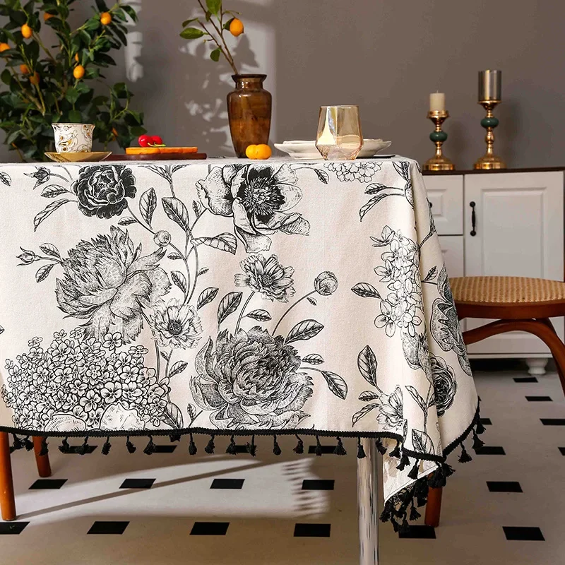 ผ้าปูโต๊ะลายดอกไม้ ขายดี ผ้าลิ - Home Textiles Sale บทวิจารณ์และราคา