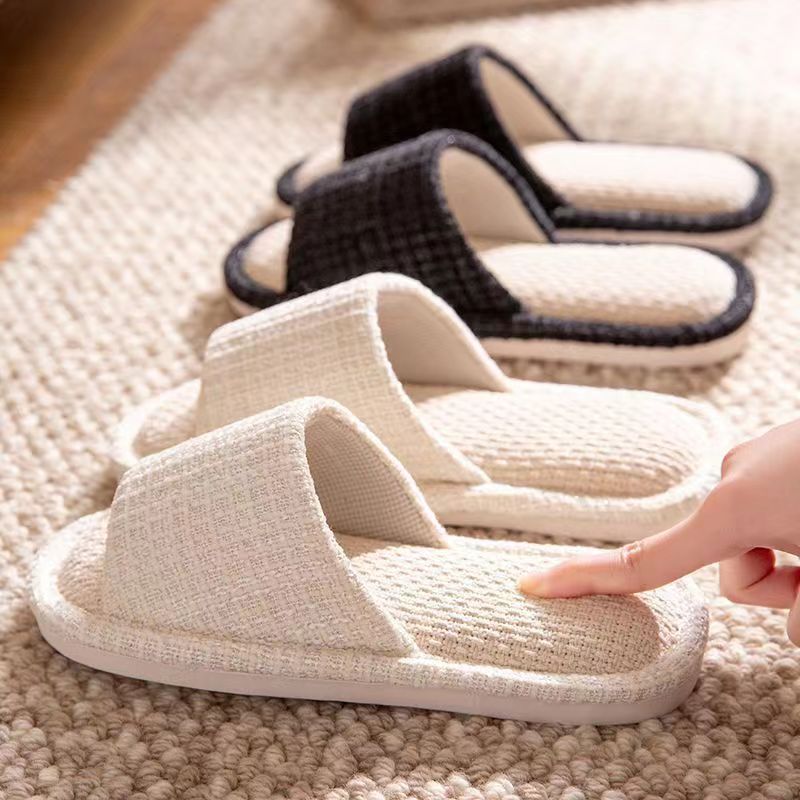 รองเท้าแตะผ้าลินินสำหรับผู้หญิ - Home Textile บทวิจารณ์และราคา