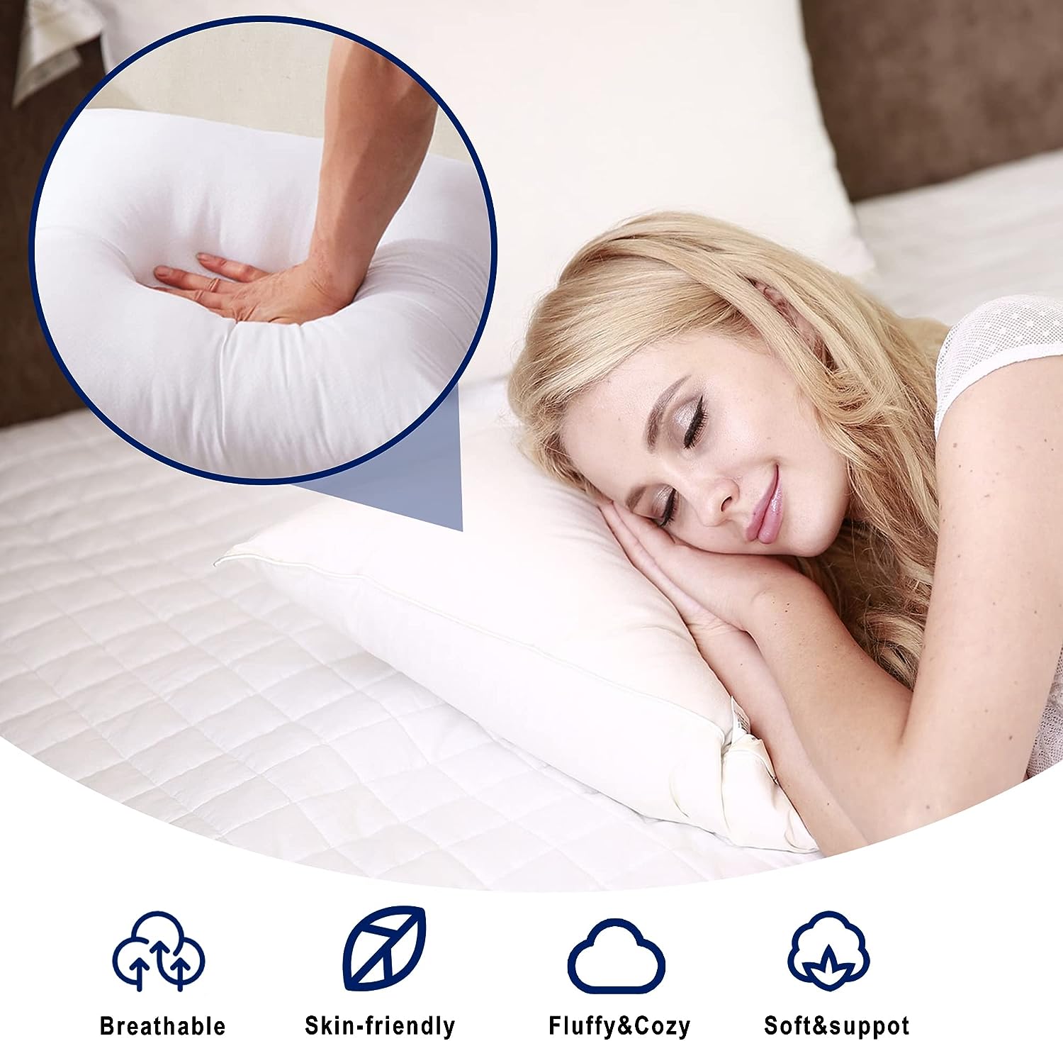 45x45 ซม.โยนหมอนใส่ผ้าฝ้ายนุ่ม - Pillow Insert 18X18 บทวิจารณ์และราคา