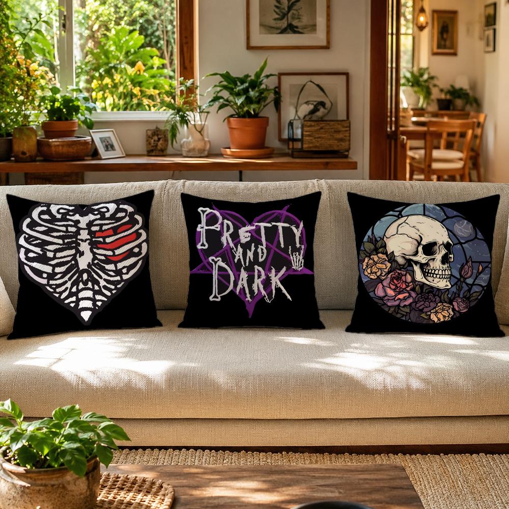 ปลอกหมอนลายหัวกะโหลกอนิเมะ ผ้า - Home Textiles Premium บทวิจารณ์และราคา